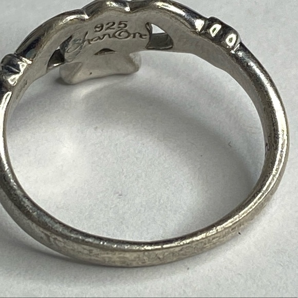 SHARONE SILVER 925 CELTIC CLADDAGH RING. - Picture 5 of 8